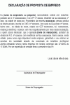 Modelo de Declaração de Proposta de Emprego para Reeducando Iniciar o Cumprimento do Regime Aberto