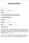 Modelo de Contrato de Rescisão