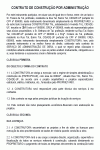 Petição Padrão de Contrato de Construção por Administração