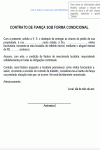 Modelo de Contrato de Fiança Sob Forma Condicional