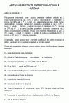 Petição Padrão Aditivo de Contrato entre Pessoa Física e Jurídica