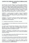 Petição Padrão Contrato de Cobrança Garantida de Mensalidade Escolar