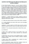 Modelo de Contrato de Prestação de Serviços de Redação e Outras Avenças