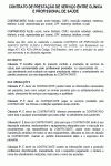 Petição Padrão Contrato de Prestação de Serviço entre Clínica e Profissional de Saúde