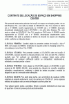 Modelo de Contrato de Locação de Espaço em Shopping Center