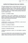 Petição Padrão Contrato de Trabalho para Guia Turístico