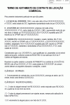 Modelo Termo de Aditamento de Contrato de Locação Comercial