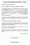 Modelo de Contrato de Suspensão de Jornada - Covid19