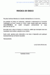 Modelo de Carta de Renúncia de Síndico