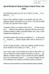 Termo Padrão de Ação de Rescisão de Contrato de Compra e Venda de Terreno - Solo Urbano