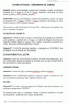 Modelo de Termo Contrato de Doação - Adiantamento da Legítima