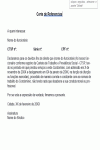 Modelo de Termo Carta de Referencias