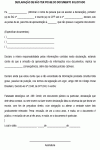 Declaração Padrão de não possuir o documento solicitado