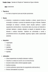 Descrição de Cargo Padrão de Operador de Estação de Tratamento de Água e Efluentes