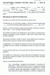 Termo Padrão de Petição Inventário Impugnação a Imposto Estabelecido