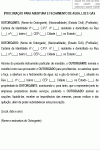 Modelo de Procuração para aberturamento e fechamento de água, luz e gás