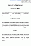 Contrato Padrão Particular de Aluguel de equipamento - móvel - máquina - objeto - item em geral