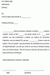 Carta Padrão de Urgência para emissão de documento