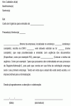 Modelo de Carta de Urgência para emissão de documento