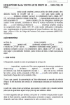 Modelo de Termo de Petição Ação Monitória