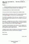 Termo Padrão de Petição Lançamento IPTU Prescrição