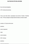 Solicitação Padrão de CTPS para Anotações