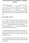 Contrato Padrão de Prestação de Serviço de Bombeiro Civil e Fornecimento de Material