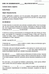 Termo de Petição Defesa Prévia Contratação de Agrimensor Prefeito Alfabetizado