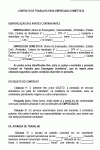 Modelo de Contrato de Trabalho para Empregada Doméstica