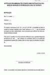 Termo Padrão de Notificação Encaminhada pelo Fiador para sua Exoneração do Contrato - NOVO CPC