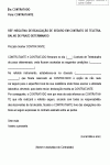 Modelo de Negativa de Realização de Seguro em Contrato de Teletrabalho de Prazo Determinado