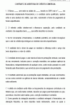 Contrato Padrão para Abertura de Crédito Comercial - Banco