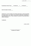 Termo Padrão de Carta de Agradecimento por Atenção Dispensada a Projeto - Modelo Simples