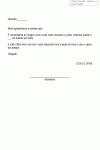 Modelo de Carta de Agradecimento por Carta de Pêsames - Modelo Simples