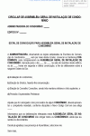 Modelo de Circular de Assembleia Geral de Instalação de Condomínio - Modelo Simples