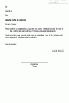 Carta Padrão de Cobrança - Modelo Simples