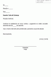 Carta Padrão de Cobrança Lembrando Data Ajustada para Pagamento - Modelo Simples