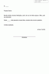 Carta Padrão de Felicitações por Aniversário - Modelo Simples