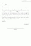 Carta Padrão para Uma Aluna - Modelo Simples