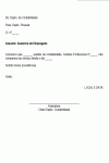 Memorando Padrão Comunicando Ausência Prolongada de Funcionário - Modelo Simples