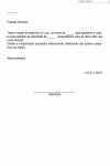 Carta Padrão de Agradecimento de Convite para Solenidade - Modelo Simples