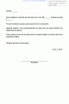 Carta Padrão de Agradecimento por uma Atenção Recebida - Modelo Simples