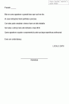 Carta Padrão de Agradecimento de um Favor - Modelo Simples