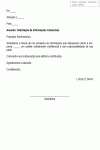 Termo Padrão de Solicitação de Informações Comerciais - Modelo Simples