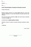 Termo Padrão de Resposta Negativa a Solicitação de Informações Comerciais - Modelo Simples