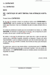 Modelo de Carta Contestando Limite Temporal para Internação Hospitalar - Modelo Simples