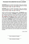 Modelo de Procuração para Administrar Vida Social de Menor - Modelo Simples