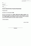 Carta Padrão de Resposta Positiva Proposta de Representação com Solicitação de Envio de Proposta Detalhada- Modelo Simples