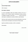 Modelo de Carta de Cancelamento de Proteção Veicular