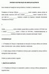 Modelo de Contrato de Prestação de Serviços Elétricos